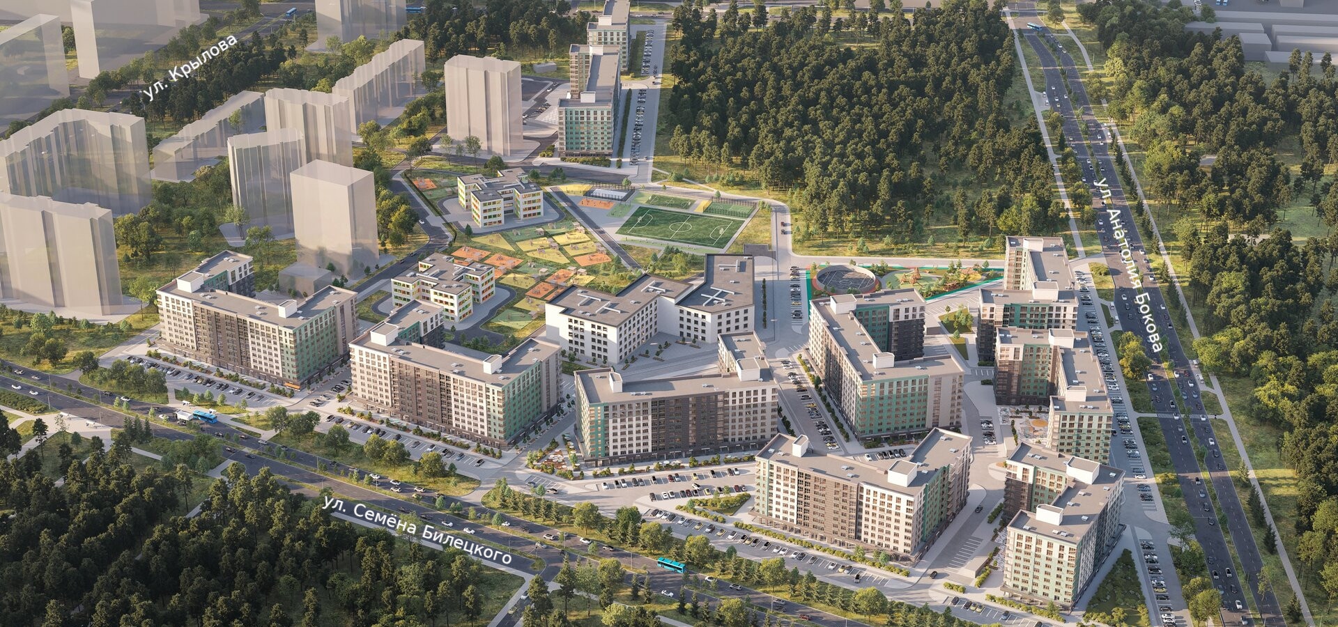 Генплан Гранд-квартал «Гринкод»