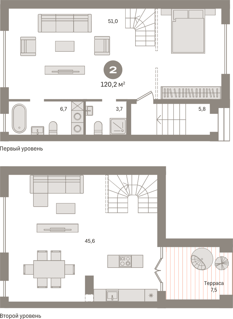 г.Сургут Гудзон 1-комнатная квартира