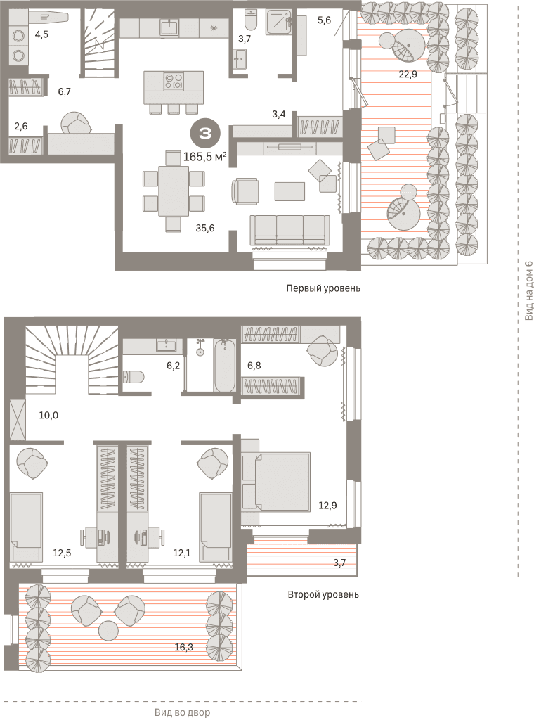 г.Сургут Новин 3-комнатная квартира